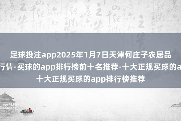 足球投注app2025年1月7日天津何庄子农居品批发市集价钱行情-买球的app排行榜前十名推荐-十大正规买球的app排行榜推荐