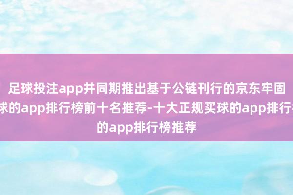 足球投注app并同期推出基于公链刊行的京东牢固币-买球的app排行榜前十名推荐-十大正规买球的app排行榜推荐