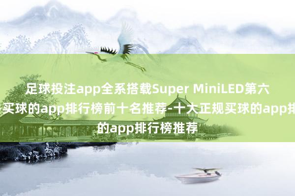 足球投注app全系搭载Super MiniLED第六代液晶屏-买球的app排行榜前十名推荐-十大正规买球的app排行榜推荐