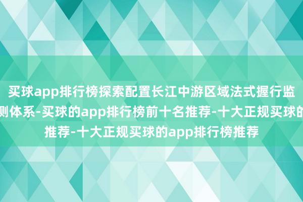 买球app排行榜探索配置长江中游区域法式握行监督体系和统计监测体系-买球的app排行榜前十名推荐-十大正规买球的app排行榜推荐